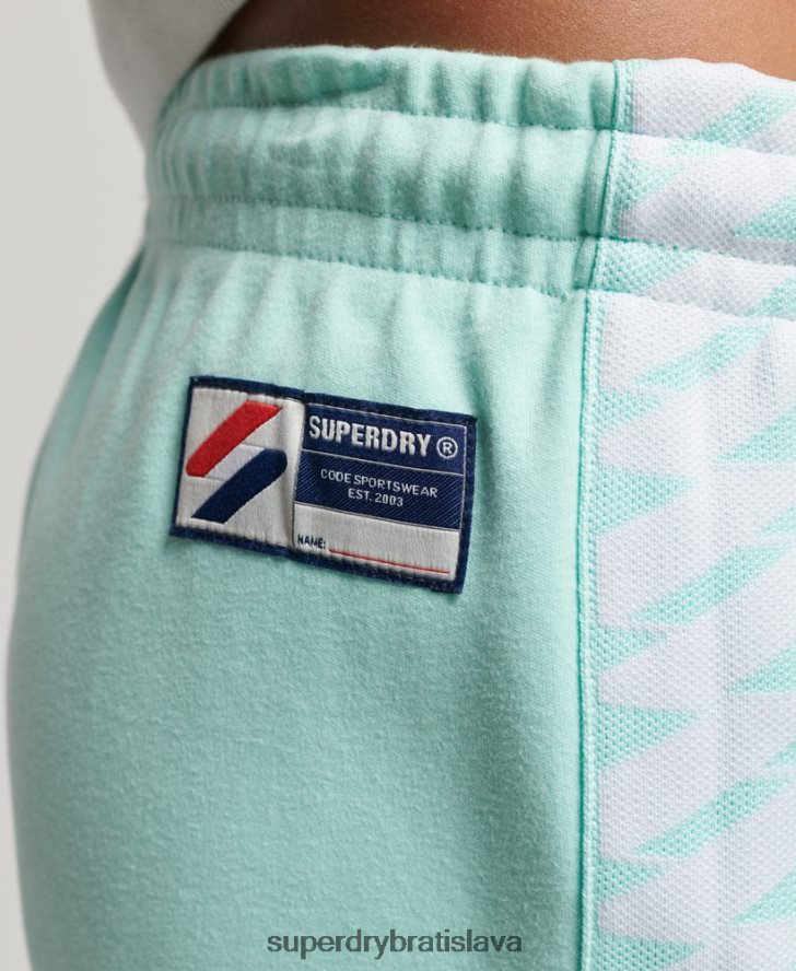 Superdry ženy Nohavice s páskou s logom kódu 6B4ZTR3928 oblečenie Modrá