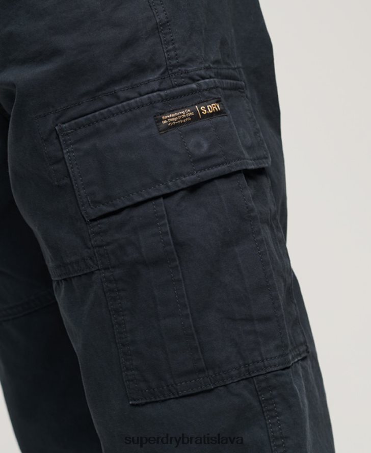 Superdry ženy Vrecovité cargo nohavice z organickej bavlny 6B4ZTR2566 oblečenie námorníctvo
