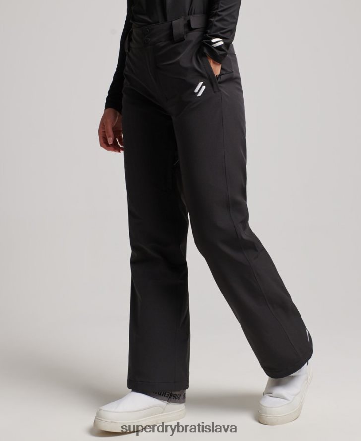 Superdry ženy jadrové nohavice do snehu 6B4ZTR2591 oblečenie čierna