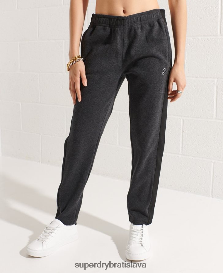 Superdry ženy kódové tepláky 6B4ZTR6605 oblečenie tmavošedý