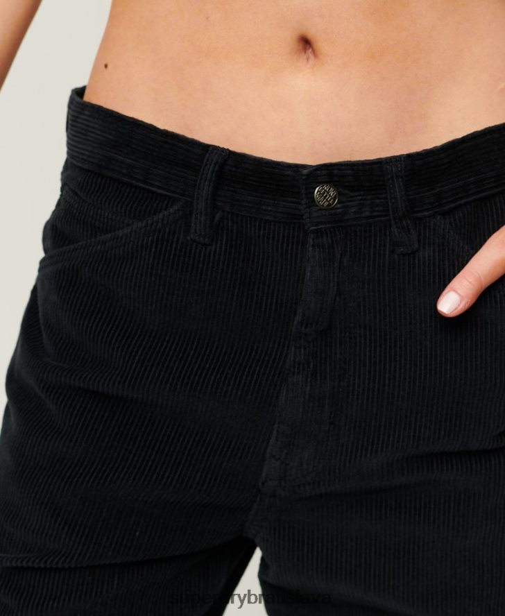 Superdry ženy šnúrové tesárske nohavice 6B4ZTR2594 oblečenie námorníctvo