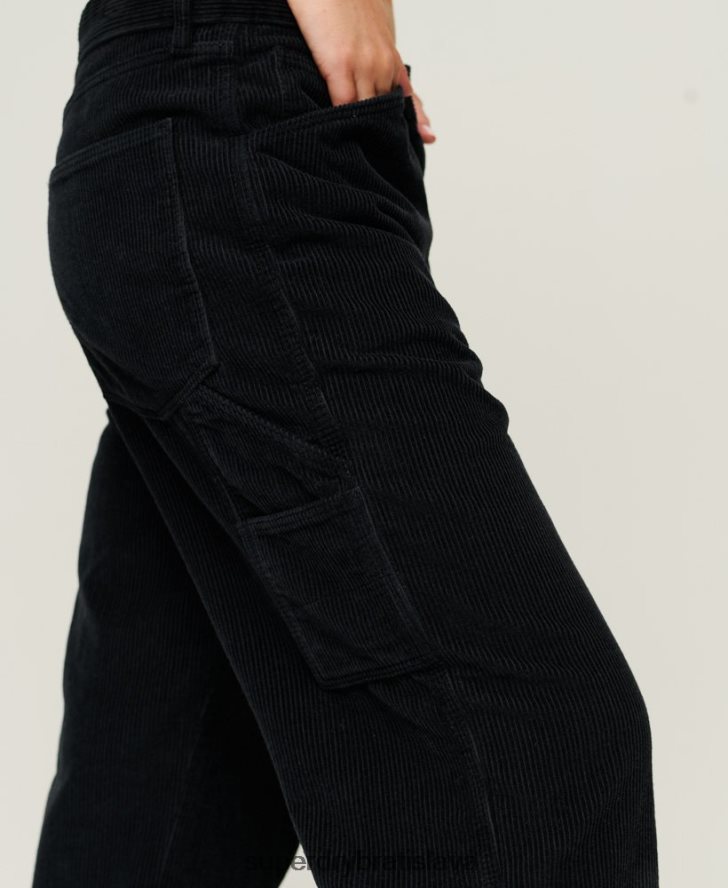 Superdry ženy šnúrové tesárske nohavice 6B4ZTR2594 oblečenie námorníctvo