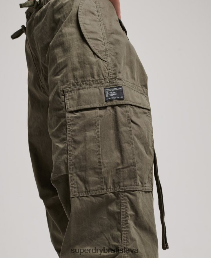 Superdry ženy padákové nohavičky 6B4ZTR2560 oblečenie zelená