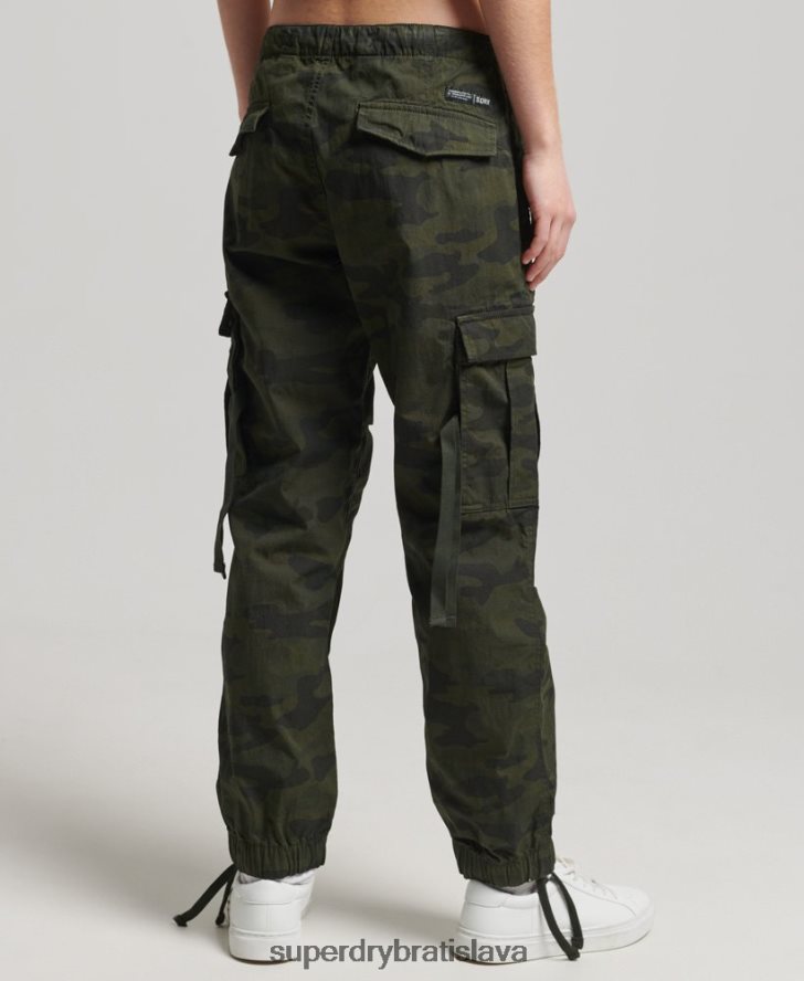 Superdry ženy padákové nohavičky z organickej bavlny 6B4ZTR2584 oblečenie zelená