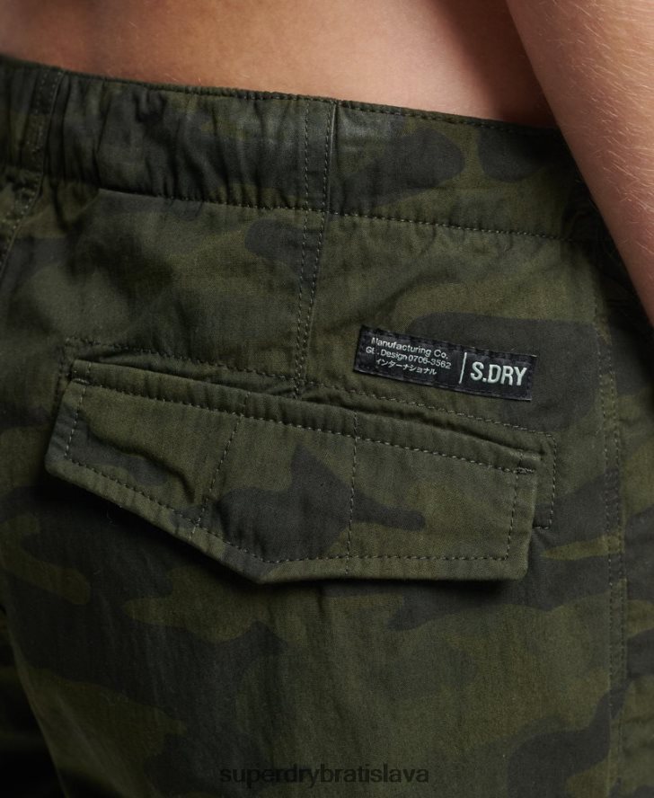 Superdry ženy padákové nohavičky z organickej bavlny 6B4ZTR2584 oblečenie zelená