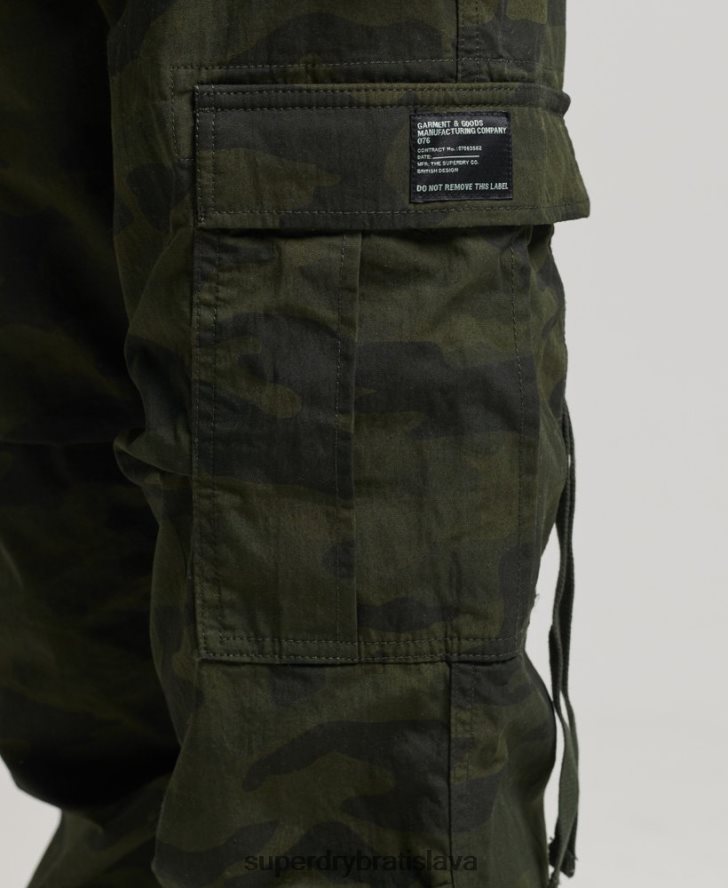 Superdry ženy padákové nohavičky z organickej bavlny 6B4ZTR2584 oblečenie zelená