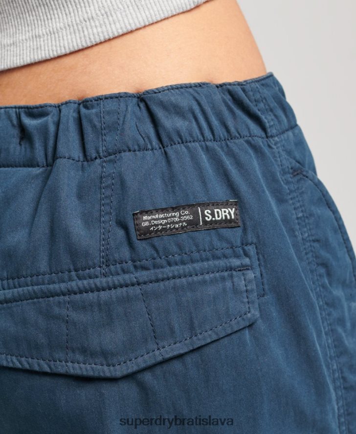 Superdry ženy padákové nohavičky z organickej bavlny 6B4ZTR2600 oblečenie námorníctvo