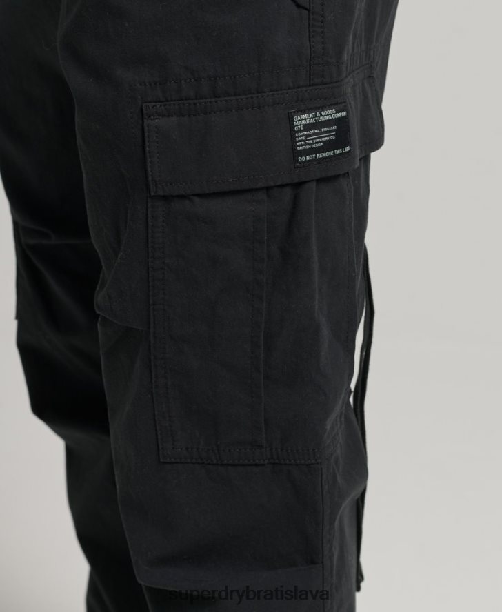 Superdry ženy padákové nohavičky z organickej bavlny 6B4ZTR2604 oblečenie čierna