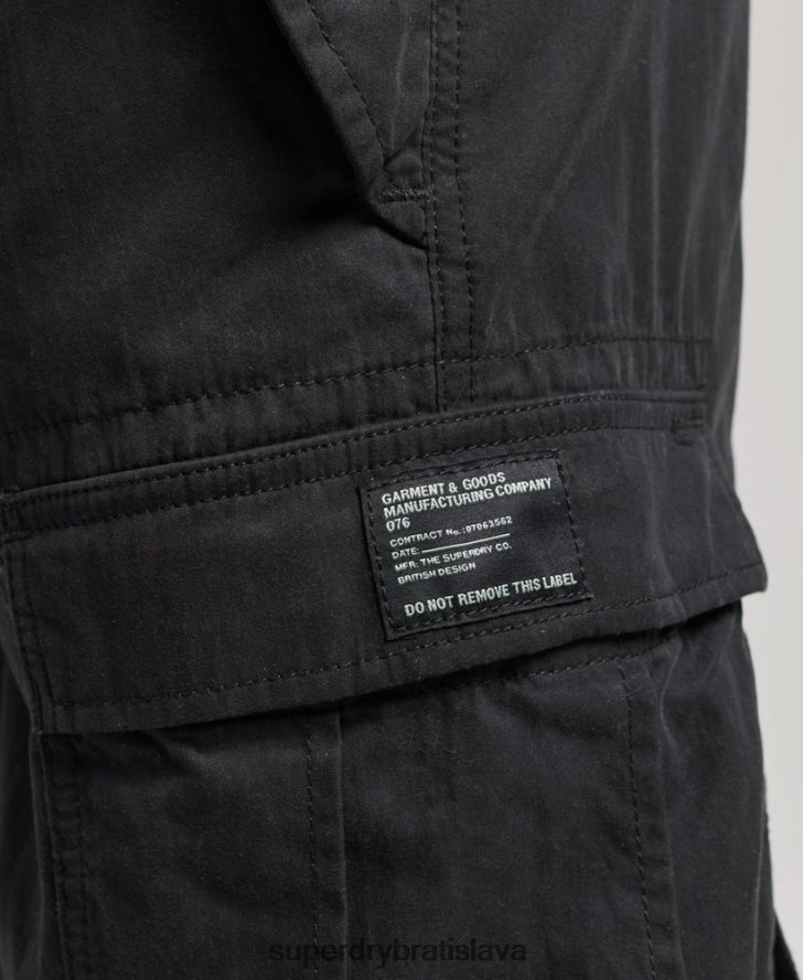 Superdry ženy padákové nohavičky z organickej bavlny 6B4ZTR2608 oblečenie čierna