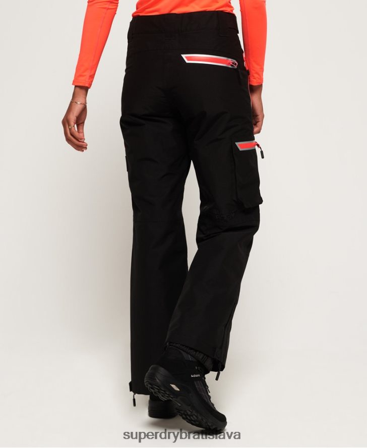Superdry ženy snehové nohavice 6B4ZTR2610 oblečenie čierna