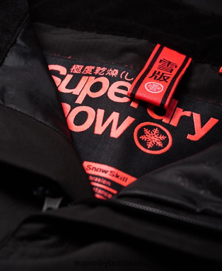 Superdry ženy snehové nohavice 6B4ZTR2610 oblečenie čierna