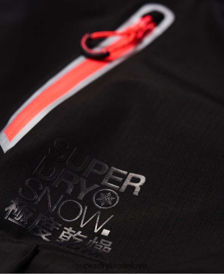 Superdry ženy snehové nohavice 6B4ZTR2610 oblečenie čierna