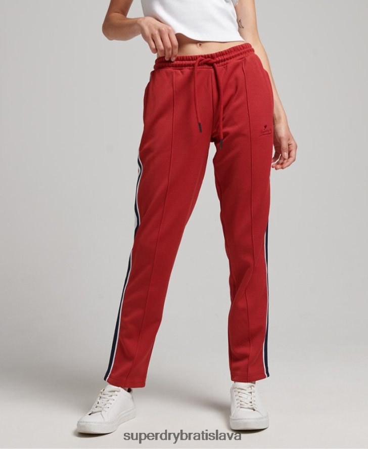 Superdry ženy trikotové nohavice 6B4ZTR2579 oblečenie červená