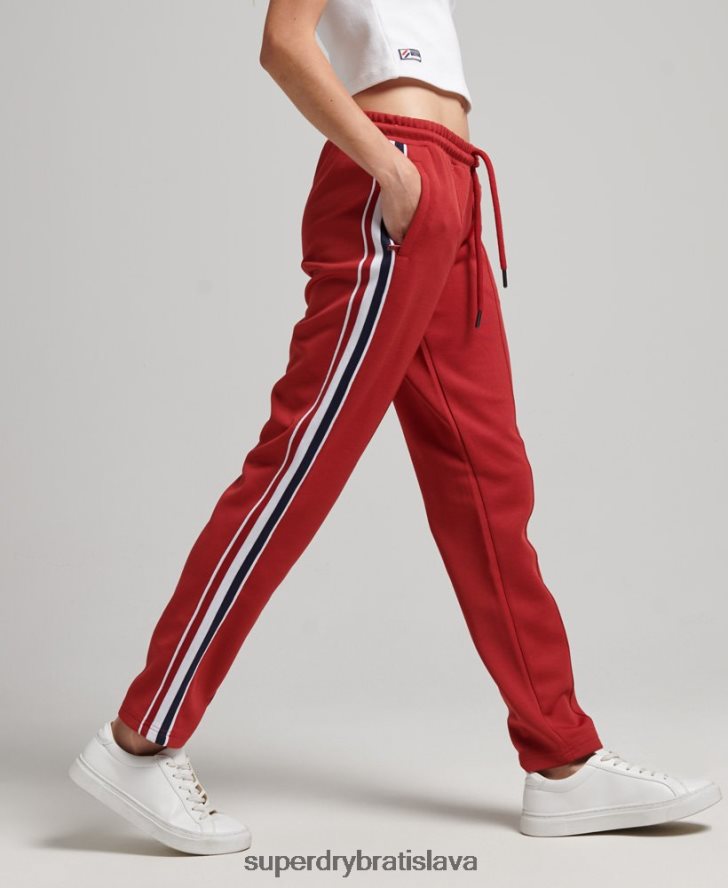 Superdry ženy trikotové nohavice 6B4ZTR2579 oblečenie červená