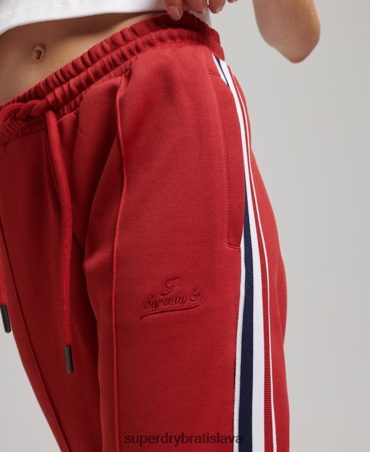Superdry ženy trikotové nohavice 6B4ZTR2579 oblečenie červená