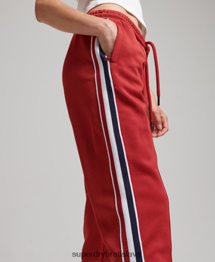Superdry ženy trikotové nohavice 6B4ZTR2579 oblečenie červená