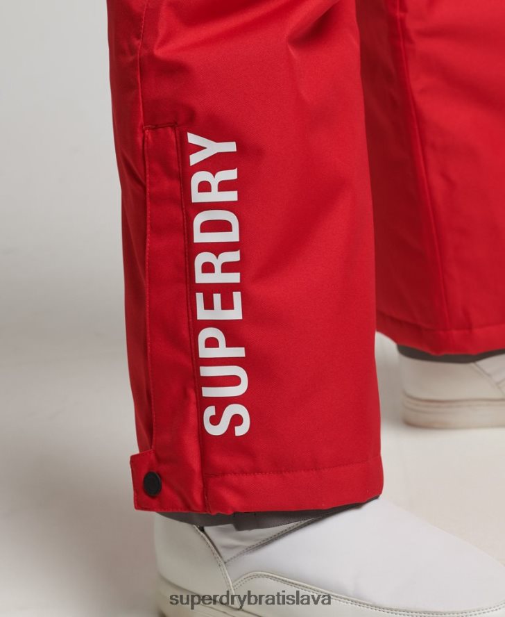 Superdry ženy záchranárske nohavice 6B4ZTR6548 oblečenie červená