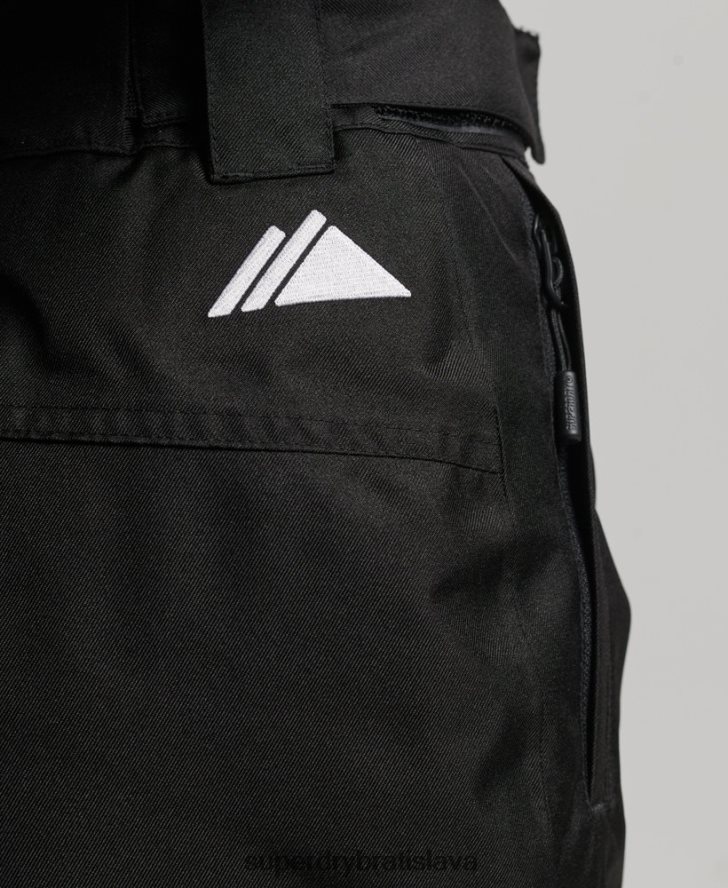 Superdry ženy záchranárske nohavice 6B4ZTR6550 oblečenie čierna