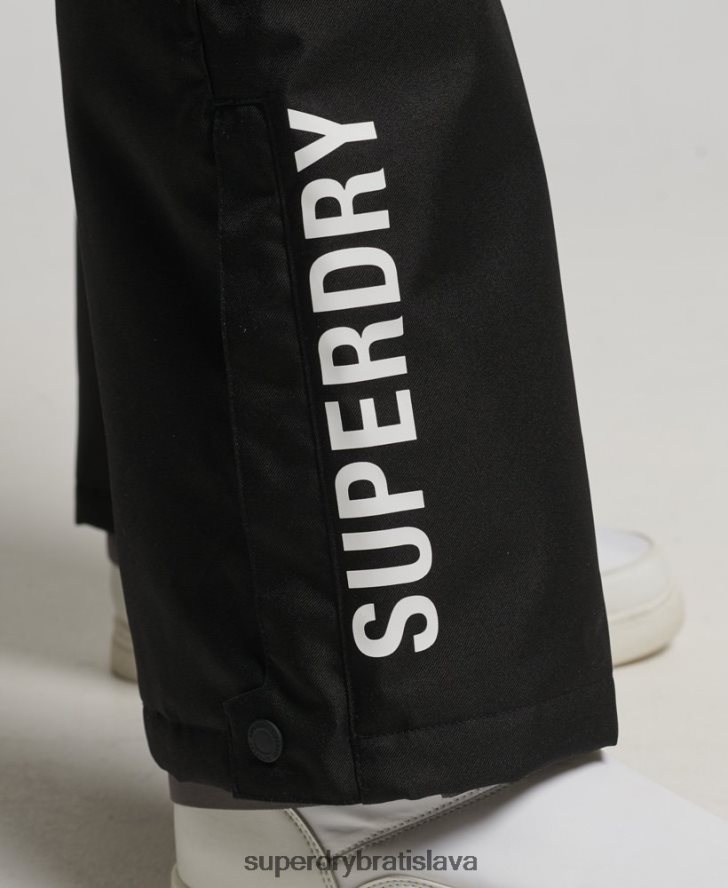 Superdry ženy záchranárske nohavice 6B4ZTR6550 oblečenie čierna