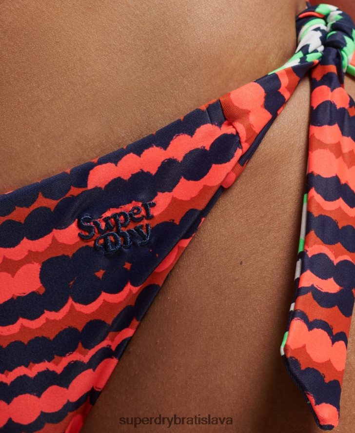 Superdry ženy Recyklované bikinové nohavičky so zmiešanou potlačou 6B4ZTR3197 oblečenie Ružová