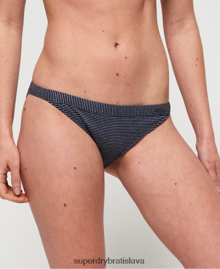Superdry ženy kasey fixné nohavičky bikín 6B4ZTR3260 oblečenie námorníctvo