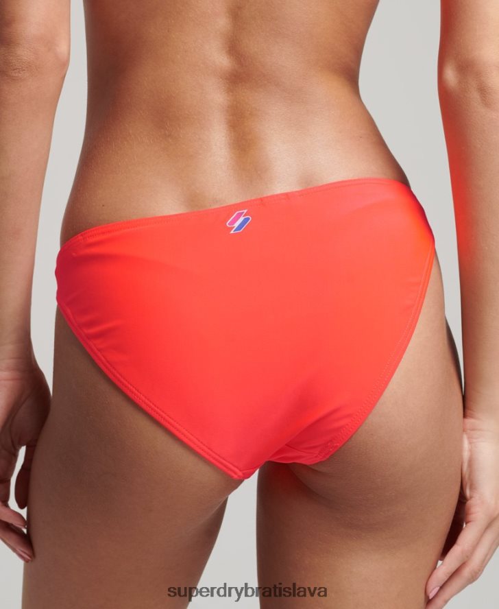 Superdry ženy nevyhnutné bikinové nohavičky 6B4ZTR3224 oblečenie koralový