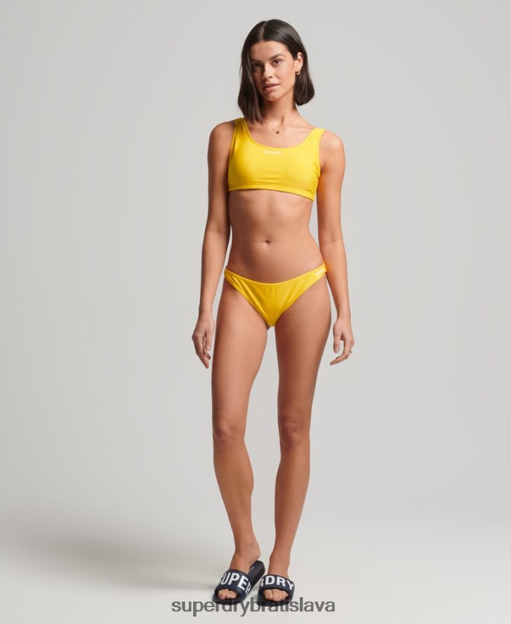 Superdry ženy nevyhnutné bikinové nohavičky 6B4ZTR3229 oblečenie žltá
