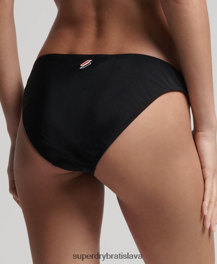 Superdry ženy nevyhnutné bikinové nohavičky 6B4ZTR3238 oblečenie čierna