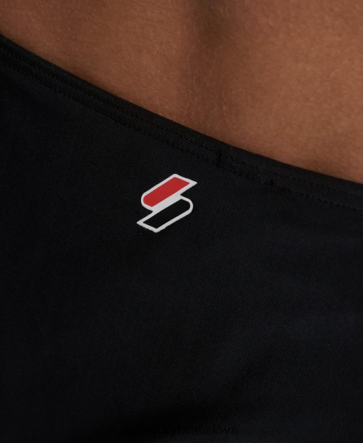 Superdry ženy nevyhnutné bikinové nohavičky 6B4ZTR3238 oblečenie čierna