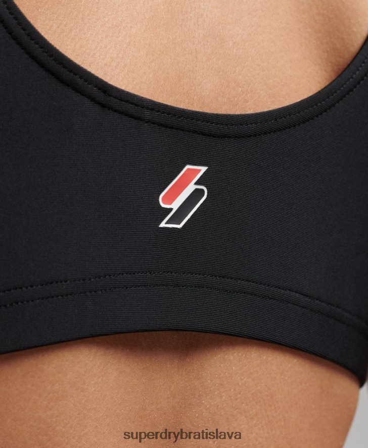 Superdry ženy nevyhnutný top bikín 6B4ZTR3245 oblečenie čierna