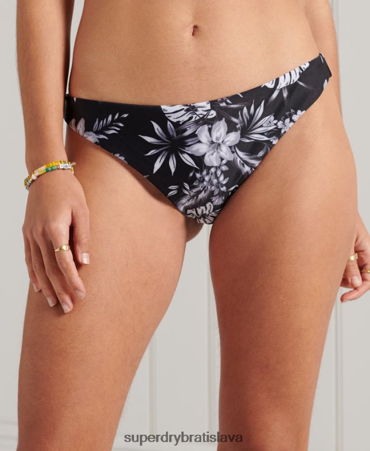 Superdry ženy nohavičky na surfovanie v bikinách 6B4ZTR6638 oblečenie čierna
