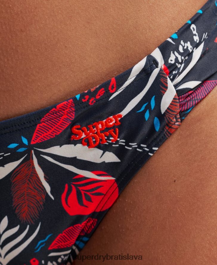 Superdry ženy ošúchané recyklované bikinové nohavičky 6B4ZTR3183 oblečenie námorníctvo
