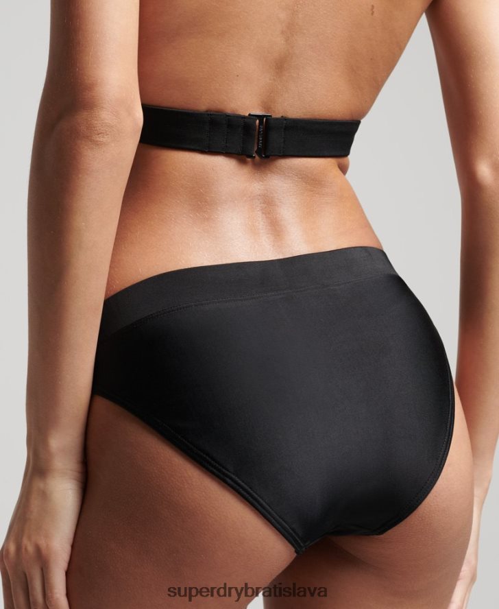 Superdry ženy recyklované horské bikiny nohavičky 6B4ZTR3221 oblečenie čierna