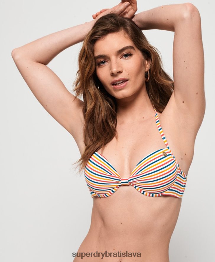 Superdry ženy top bikini cassie cup 6B4ZTR3258 oblečenie multi