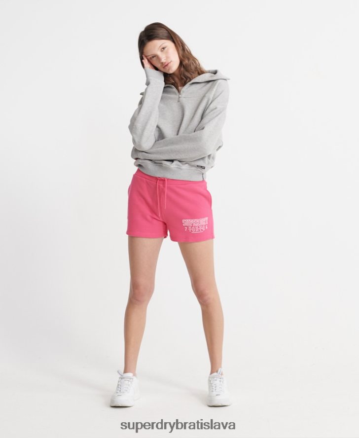 Superdry ženy atletické šortky 6B4ZTR3176 oblečenie Ružová