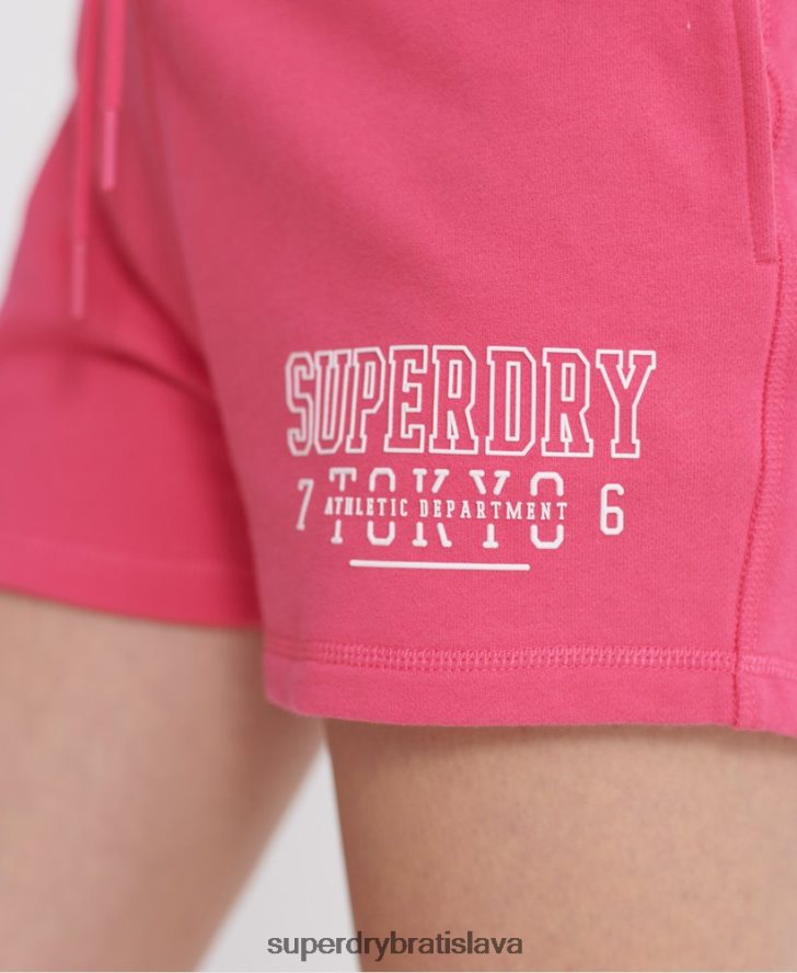 Superdry ženy atletické šortky 6B4ZTR3176 oblečenie Ružová