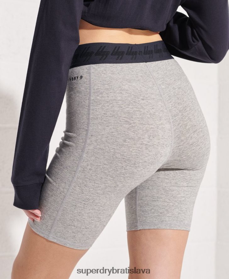 Superdry ženy nevyhnutné cyklistické šortky 6B4ZTR3158 oblečenie sivá