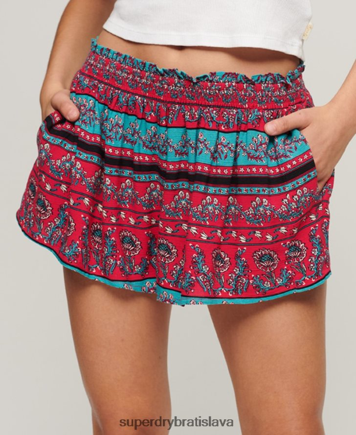 Superdry ženy plážové šortky 6B4ZTR2076 oblečenie Ružová