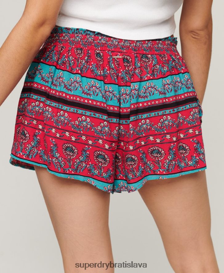 Superdry ženy plážové šortky 6B4ZTR2076 oblečenie Ružová