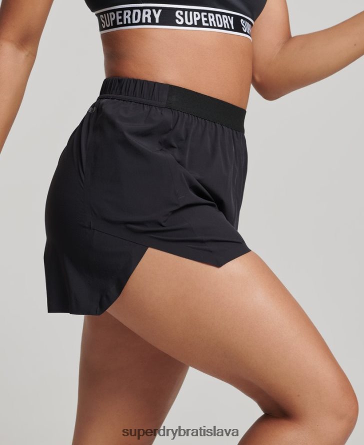 Superdry ženy run shell shorts 6B4ZTR6329 oblečenie čierna
