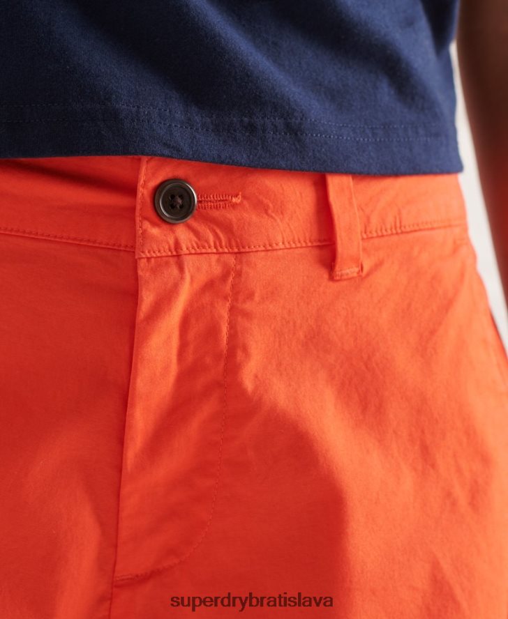 Superdry ženy štúdiá zapnú šortky 6B4ZTR3174 oblečenie oranžová