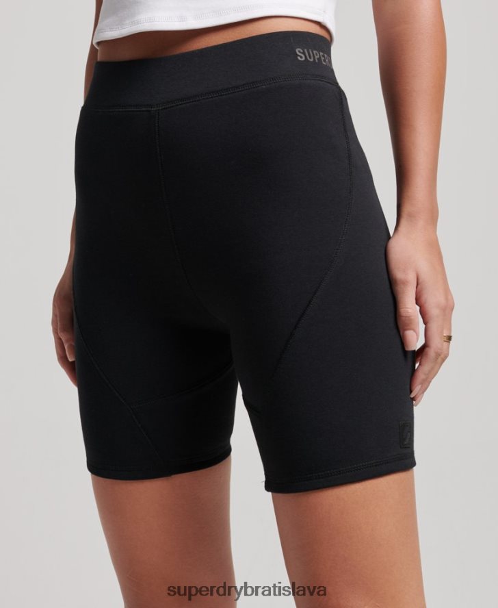 Superdry ženy technické cyklistické šortky 6B4ZTR3132 oblečenie čierna