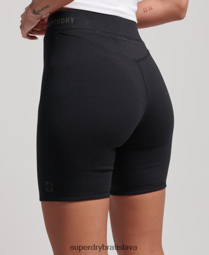 Superdry ženy technické cyklistické šortky 6B4ZTR3132 oblečenie čierna