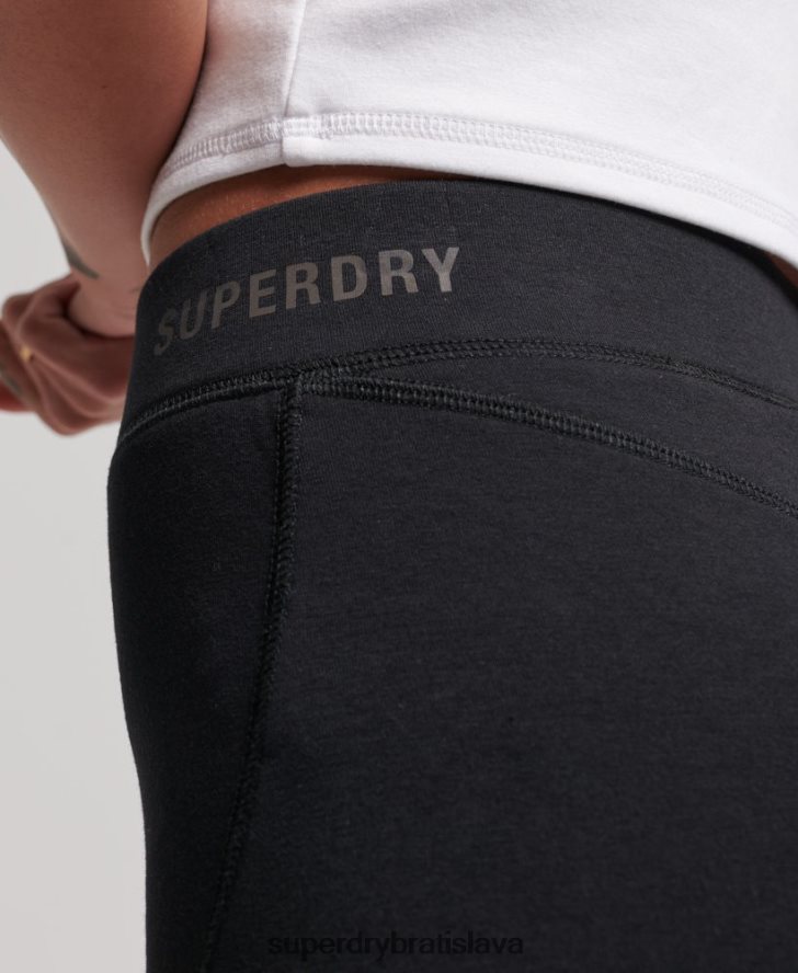 Superdry ženy technické cyklistické šortky 6B4ZTR3132 oblečenie čierna