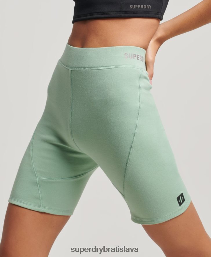 Superdry ženy technické cyklistické šortky 6B4ZTR3136 oblečenie zelená