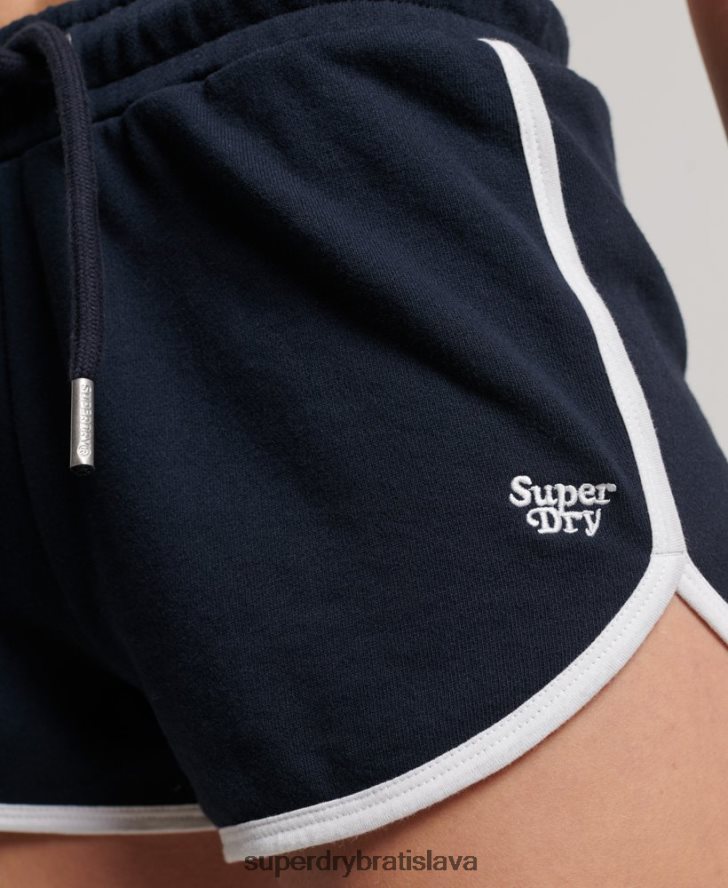 Superdry ženy vintage dres pretekárske šortky 6B4ZTR3157 oblečenie námorníctvo