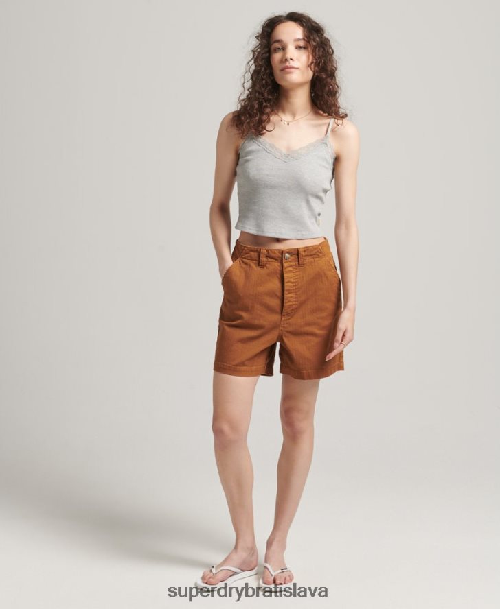 Superdry ženy vintage úžitkové šortky 6B4ZTR3159 oblečenie opálenie