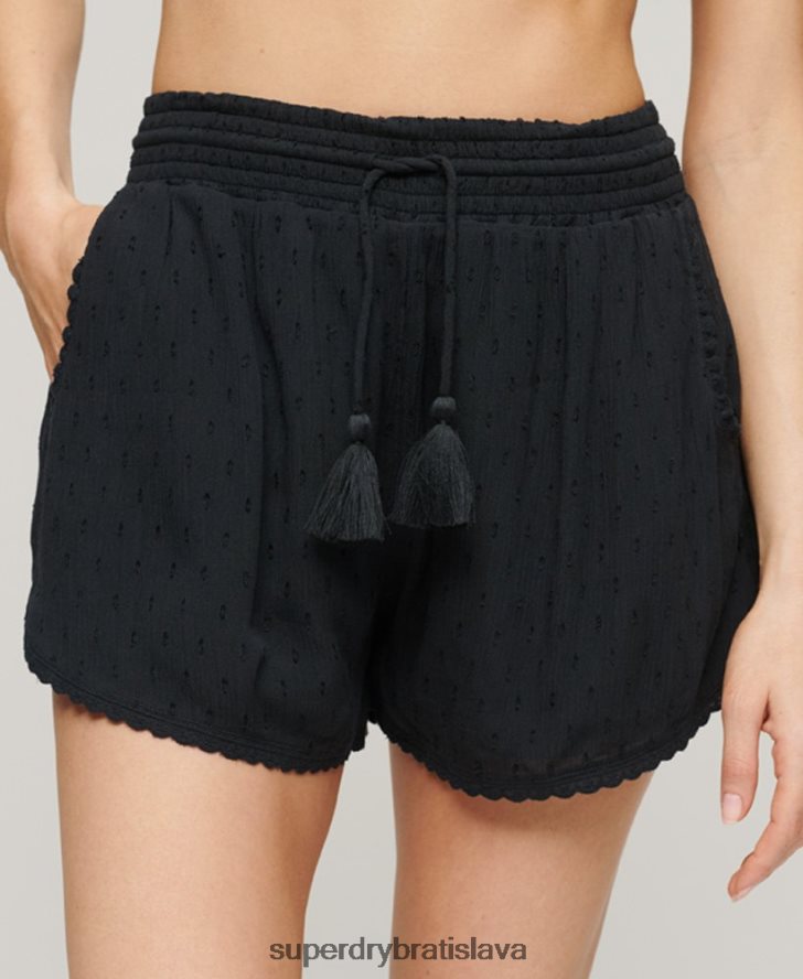 Superdry ženy vintage plážové šortky 6B4ZTR3095 oblečenie námorníctvo