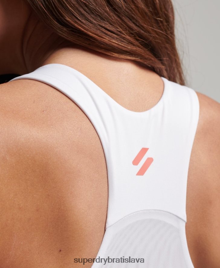Superdry ženy aktívna jadrová podprsenka 6B4ZTR4176 oblečenie biely