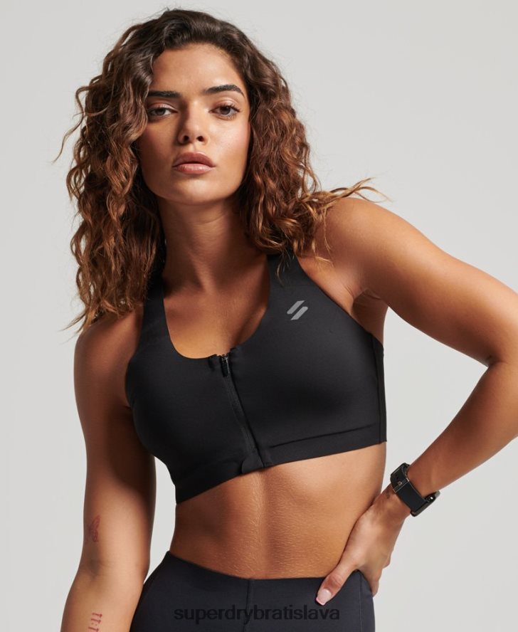 Superdry ženy beh výkon podprsenka 6B4ZTR6310 oblečenie čierna